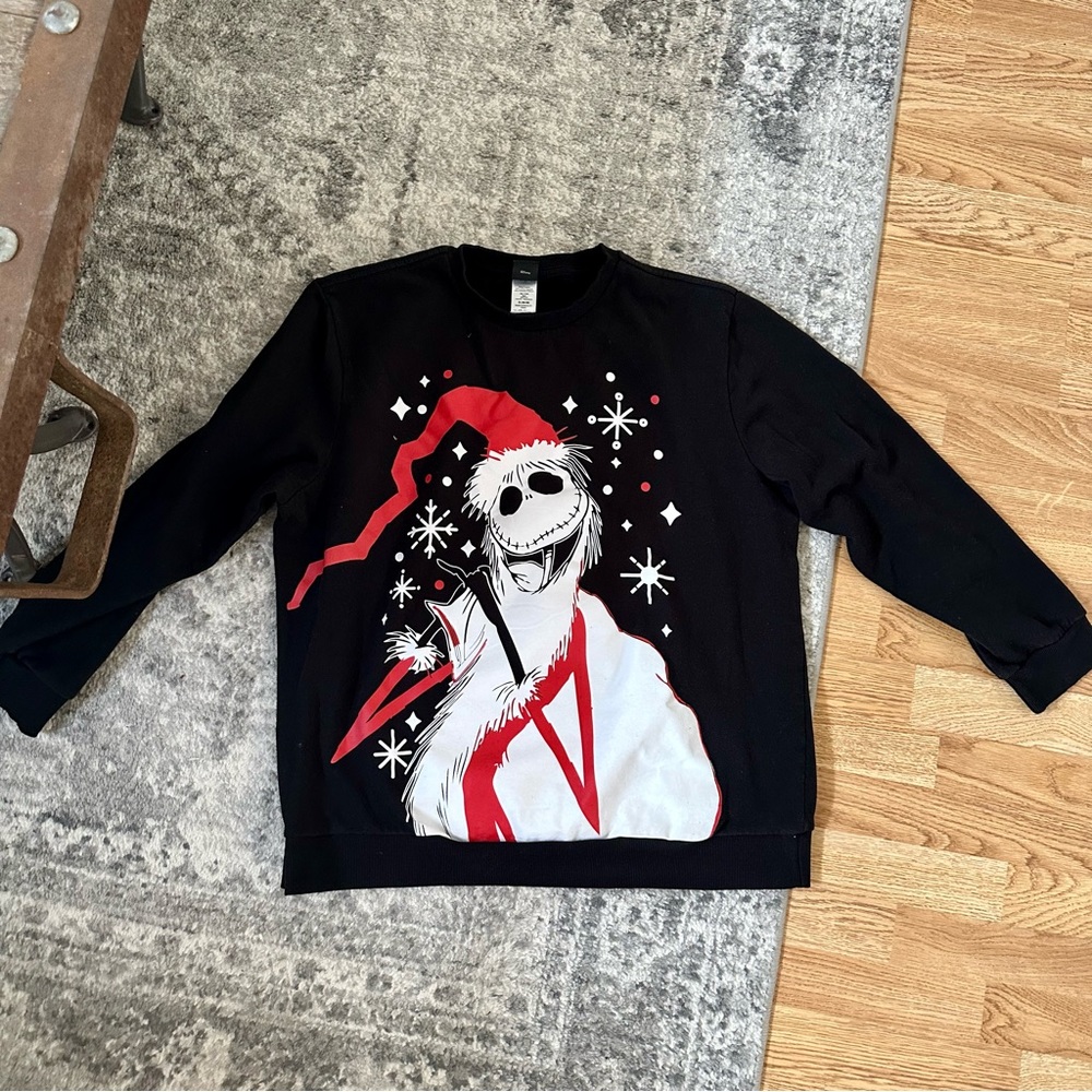 Disney Tim Burton’s The Nightmare Before Christmas Jack Skellington Crew Neck